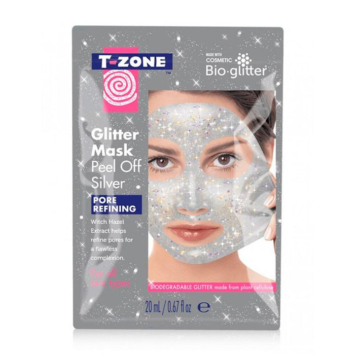 Mascarilla Viso Glitter 20 ml - Peel off Silver - T-zone - 1