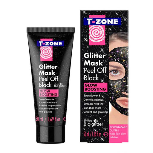 Mascarilla Facial con Glitter Peel off Nero 50 ml - Glow Boosting - - T-zone - 1