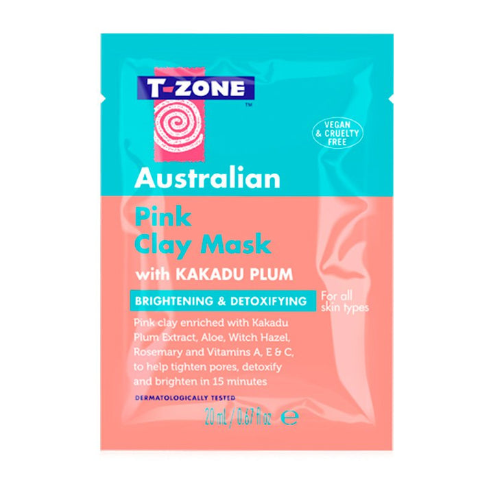 Maschera facciale all&#39;argilla rosa australiana 20 ml - T-zone - 1