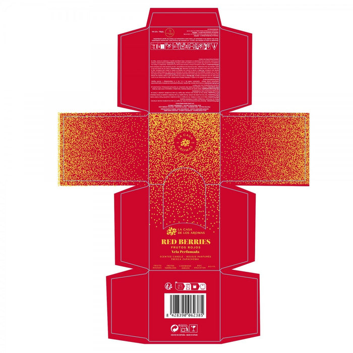 Candela Profumata Natale Mela Speziata 120g - La Casa de los Aromas : Red Berries - 2