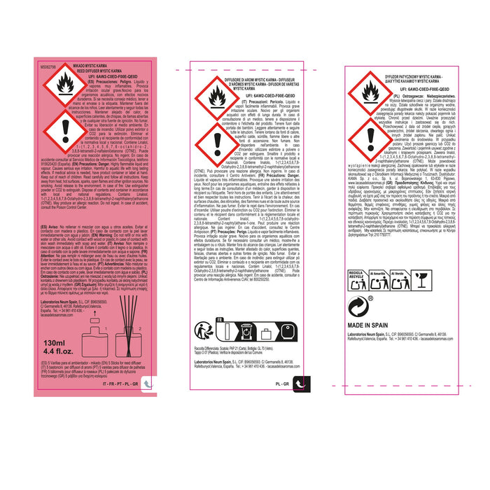 Diffusore Mikado Mystic - 130ml - La Casa de los Aromas : Karma - 3