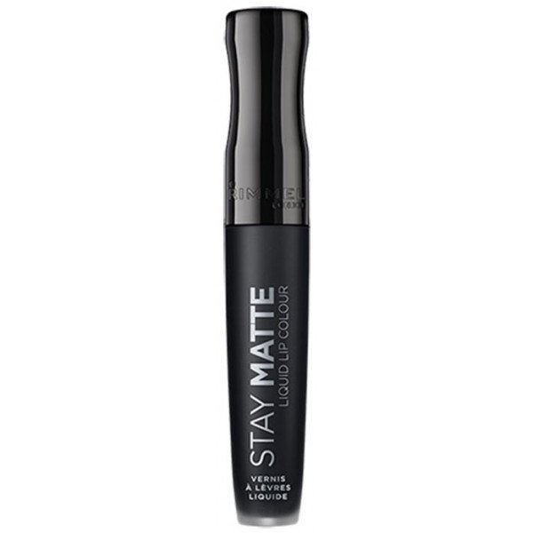 Stay Matte Liquid Lip Color - Rimmel: 840 Pitch Black - 12