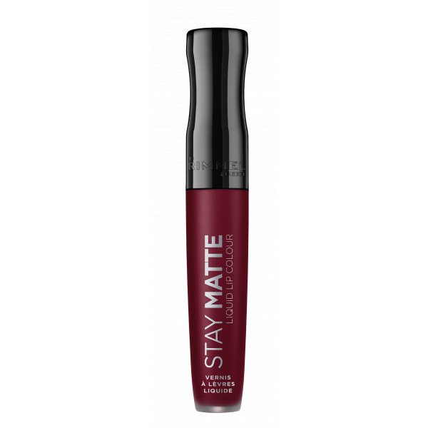 Stay Matte Liquid Lip Color - Rimmel: 810 Plum This Show - 4