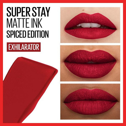 Rossetto opaco a lunga durata Superstay Matte Ink Spiced Edition - New York - Maybelline: 340 Exhilarator - 2