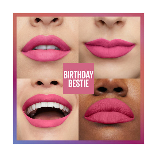 Rossetto opaco Superstay Matte Ink Celebration Long Wear - New York - Maybelline: 395 Birthday Bestie - 2