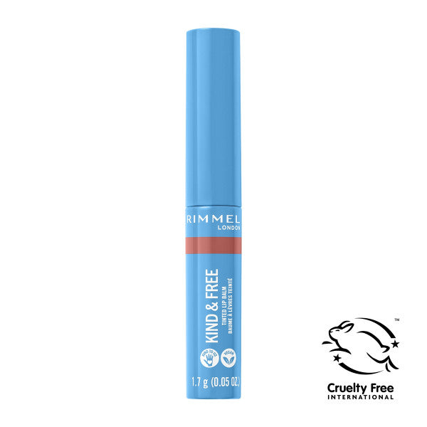 Balsamo Labbra Kind & Free con Colore Idratante e Nutriente - Rimmel London : 002 - Apricot Beauty - 1