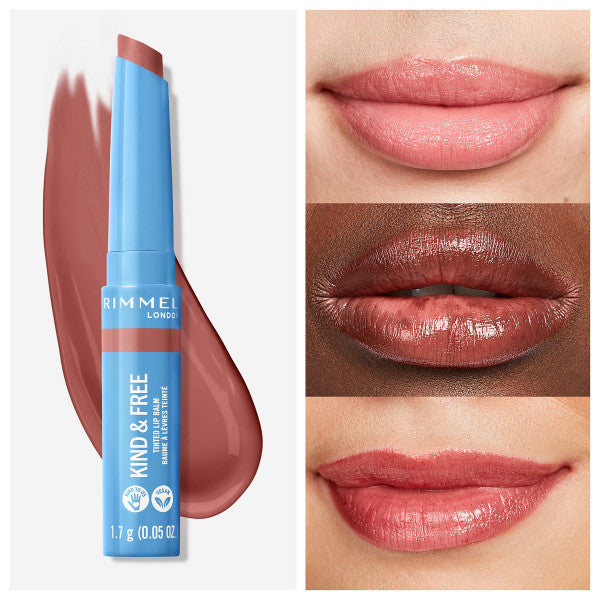 Balsamo Labbra Kind & Free con Colore Idratante e Nutriente - Rimmel London : 002 - Apricot Beauty - 4