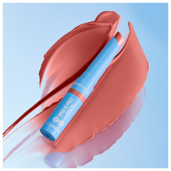 Balsamo Labbra Kind & Free con Colore Idratante e Nutriente - Rimmel London : 002 - Apricot Beauty - 5