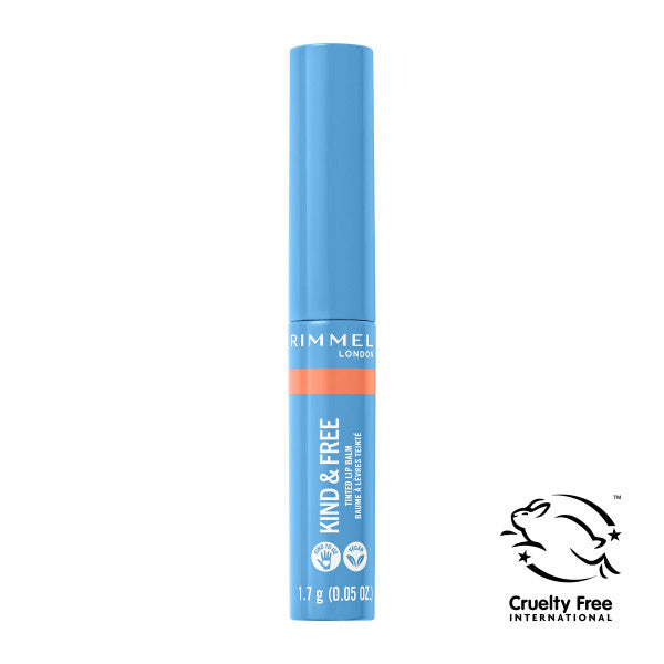 Balsamo Labbra Kind & Free con Colore Idratante e Nutriente - Rimmel London : 003 - Tropical Spark - 1