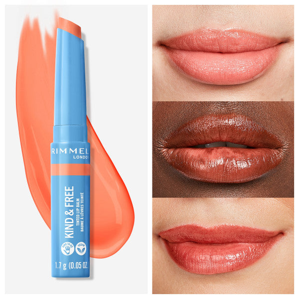 Balsamo Labbra Kind & Free con Colore Idratante e Nutriente - Rimmel London : 003 - Tropical Spark - 4