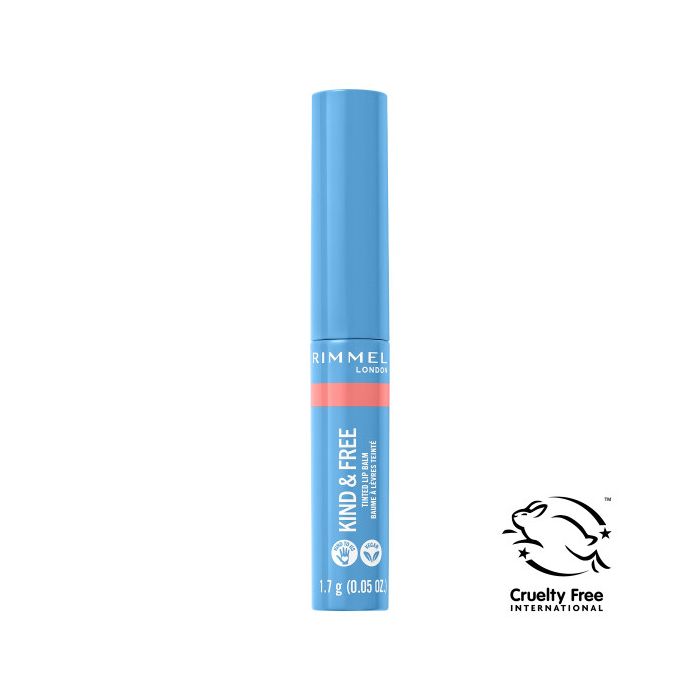 Balsamo Labbra Kind & Free con Colore Idratante e Nutriente - Rimmel London : 004 - Hibiscus Blaze - 1