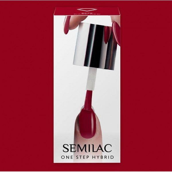 Esmalte Semipermanente One Step - Semilac : S575 Dark Red - 1