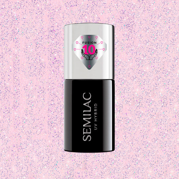 Esmalte Semipermanente Extend Care 5en1 - Semilac : 806 Glitter Delicate Pink - 1