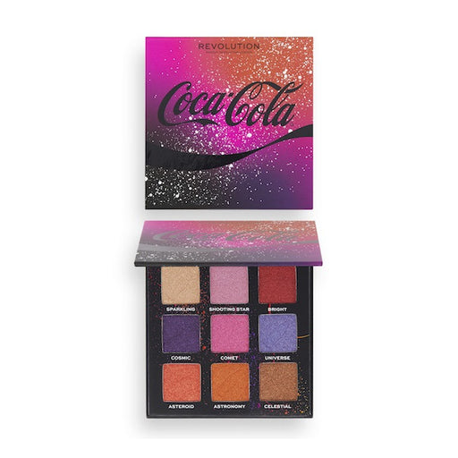 Palette di ombretti Coca Cola Starlight Mini: 9 ombretti - Make Up Revolution - 1