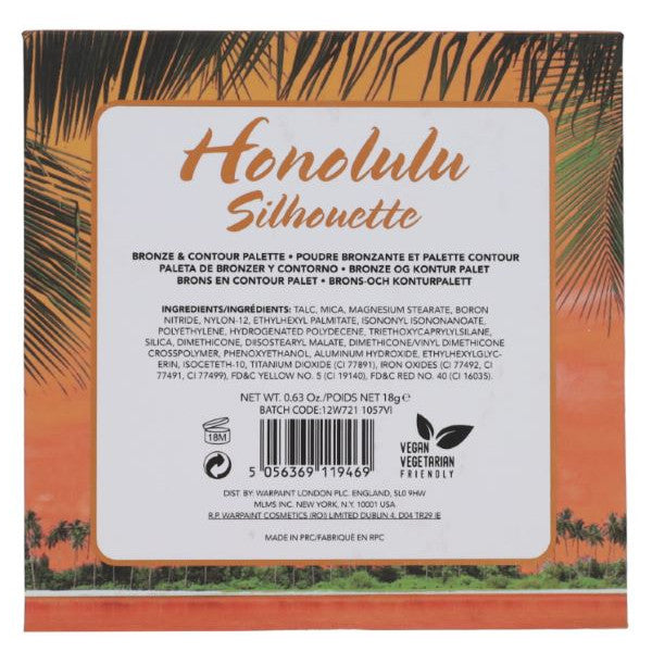 Honolulu Silhouette Bronze & Contour: Palette - W7 - 2