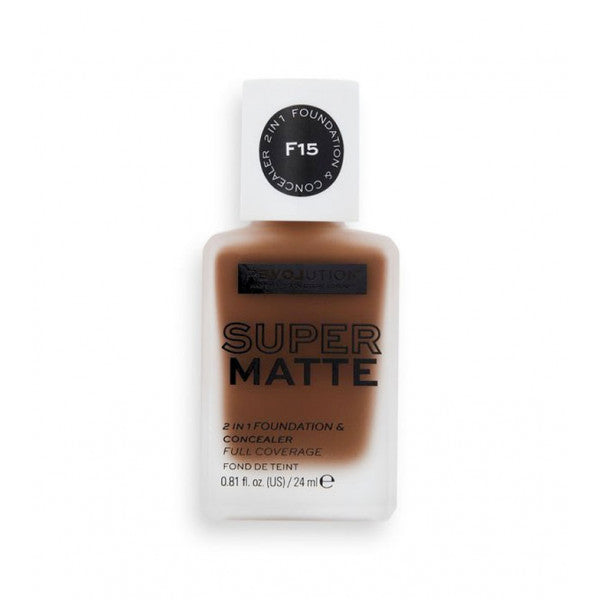 Primer per trucco Relove Supermatte Foundation - Make Up Revolution : F15 - 1