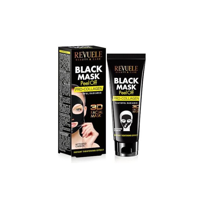 Black Mask Peel off Pro-collagene - Revuele : 80ML - 1