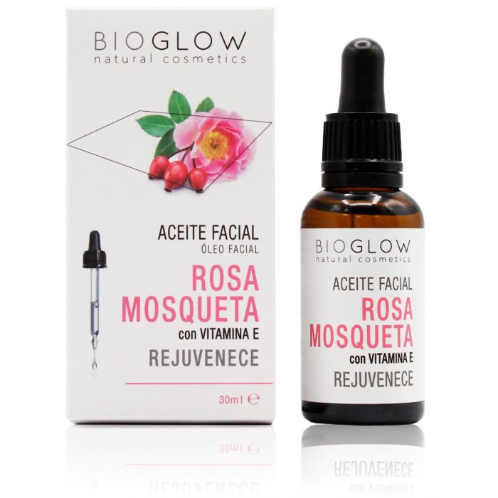 Olio per il viso alla rosa canina puro al 100%. - Bioglow : 30ML - 1
