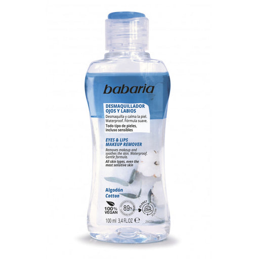 Struccante Occhi e Labbra Cotone: 100 ml - Babaria - 1