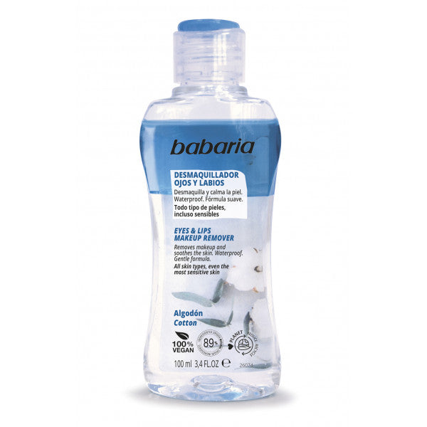 Struccante Occhi e Labbra Cotone: 100 ml - Babaria - 1