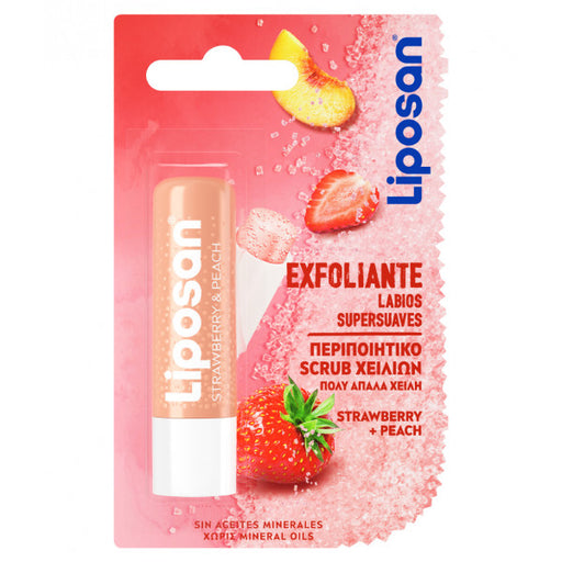 Scrub Labbra Fragola e Pesca: 4,8 gr - Liposan - 1