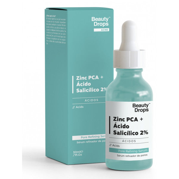 Zinco Pca Pore Refining Serum + Acido Salicilico 2%: 30 ml - Beauty Drops - 1