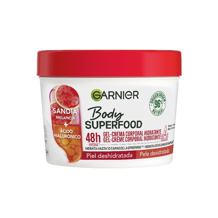 Crema Corpo Superfood Idratante con Anguria e Acido Ialuronico: 380 ml - Garnier - 1