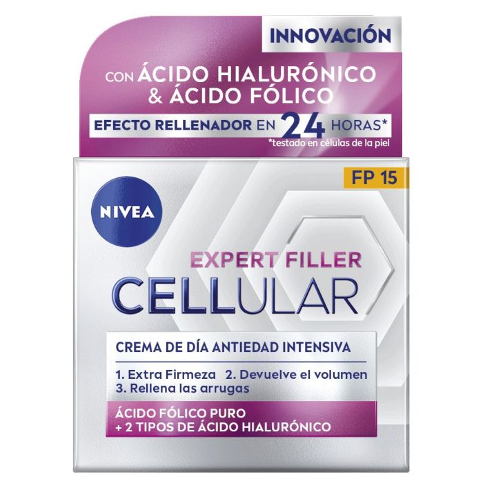 Crema Giorno filler professionale alle cellule di Acido Ialuronico - Nivea : FP 15 50ML - 1