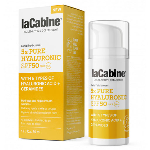 5x Crema Viso Pura di Acido Ialuronico Spf50 - La Cabine - 1