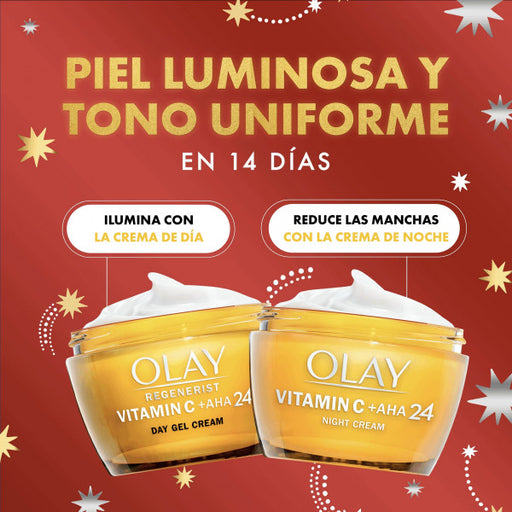 Set Crema Giorno Vitamina C + Crema Notte Aha24 + Pietra Gua Sha: Set 3 Prodotti - Olay - 2