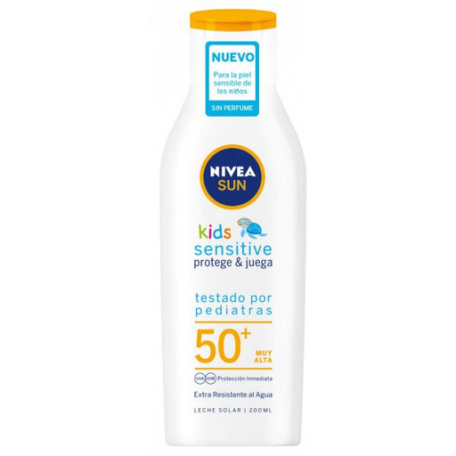 Latte solare protettore e sensibile per bambini: SPF 50+ 200ml - Nivea - 1