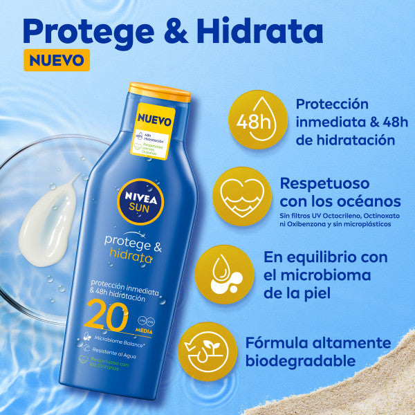 Protezione solare e idratante latte solare idratante - Nivea : SPF 30 100ML - 3