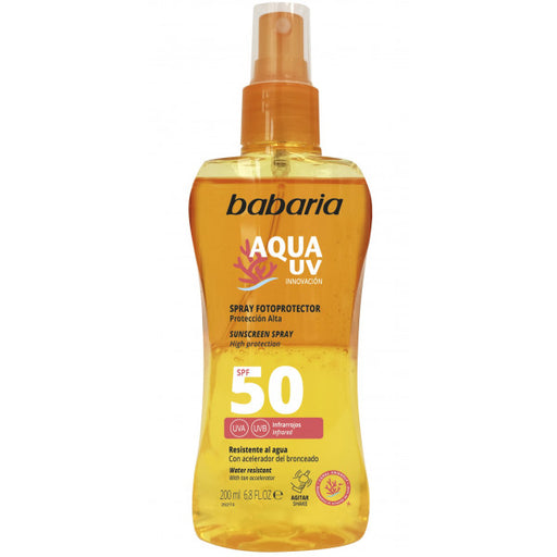 Spray Fotoprotettore Aqua Uv - Babaria : SPF 50 200ML - 1