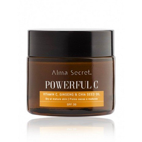 Crema illuminante antietà Powerful C - Vitamina C, Ginseng e Chia - Spf 30 - 50 ml - Alma Secret - 1