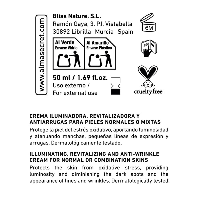 Crema illuminante antietà Powerful C - Vitamina C, Ginseng e Moringa - Spf 30 - 50 ml - Alma Secret - 2