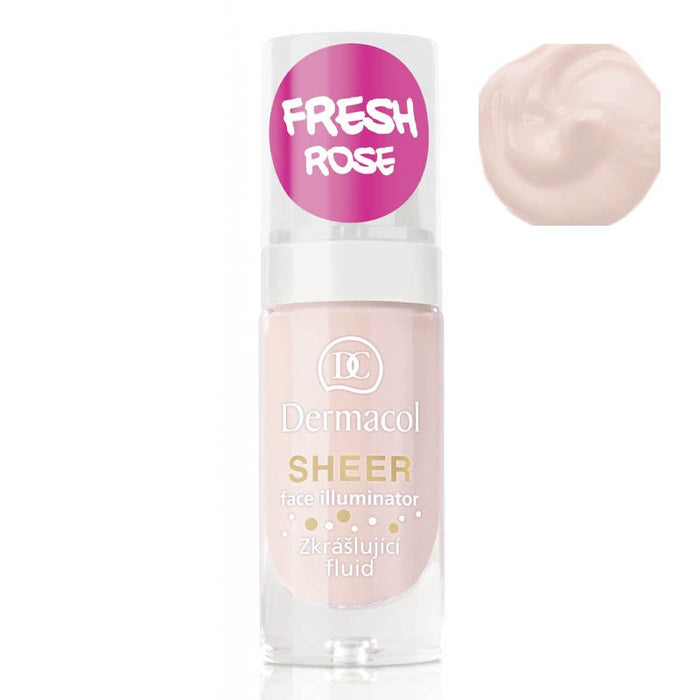 Illuminante liquido - Dermacol : Iluminador líquido - Rosa fresca - 1