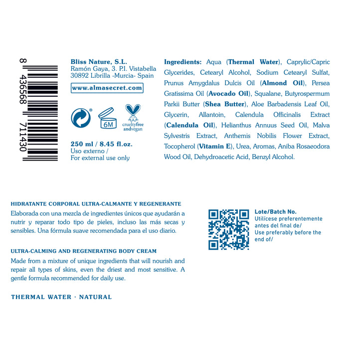 Crema Corpo - Avocado, Karitè e Calendula - 250 ml - Alma Secret - 2
