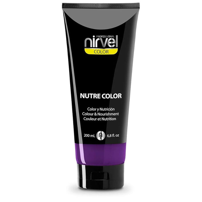 Maschera Colore Nutre Colore Nocciola 200 ml - Nirvel : Morado - 1