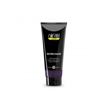 Maschera Colore Nutre Colore Nocciola 200 ml - Nirvel : Berenjena Oscuro - 1