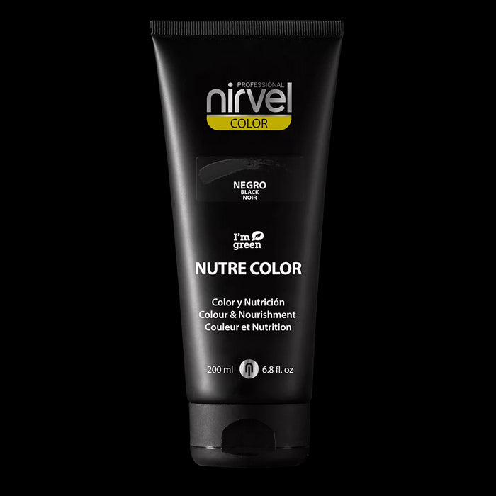 Maschera Colore Nutre Colore Nocciola 200 ml - Nirvel : Negro - 1