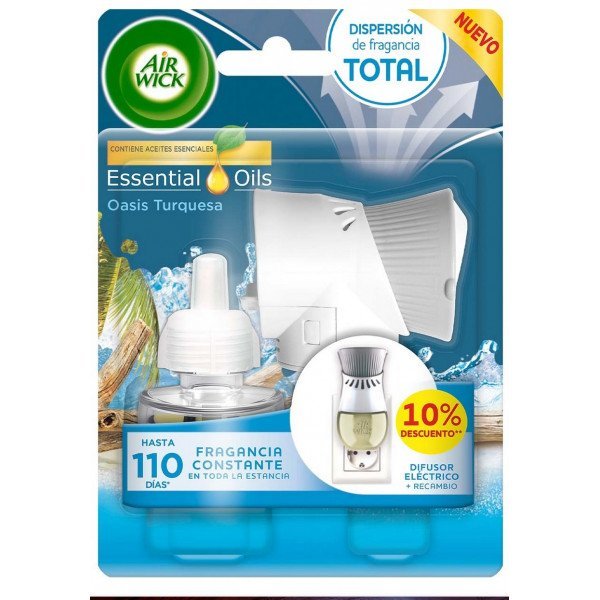 Oli Essenziali Diffusore Elettrico Oasis Turchese e Ricarica - Air Wick - Air-wick - 1