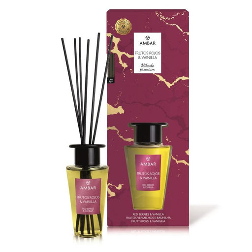 Mikado Premium Frutti Rossi e Vaniglia: 85 ml - Ambar Perfums - 1