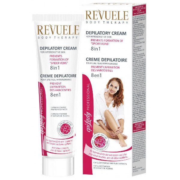 Crema Depilatoria per Pelli Sensibili 8 in 1 - Revuele - 1