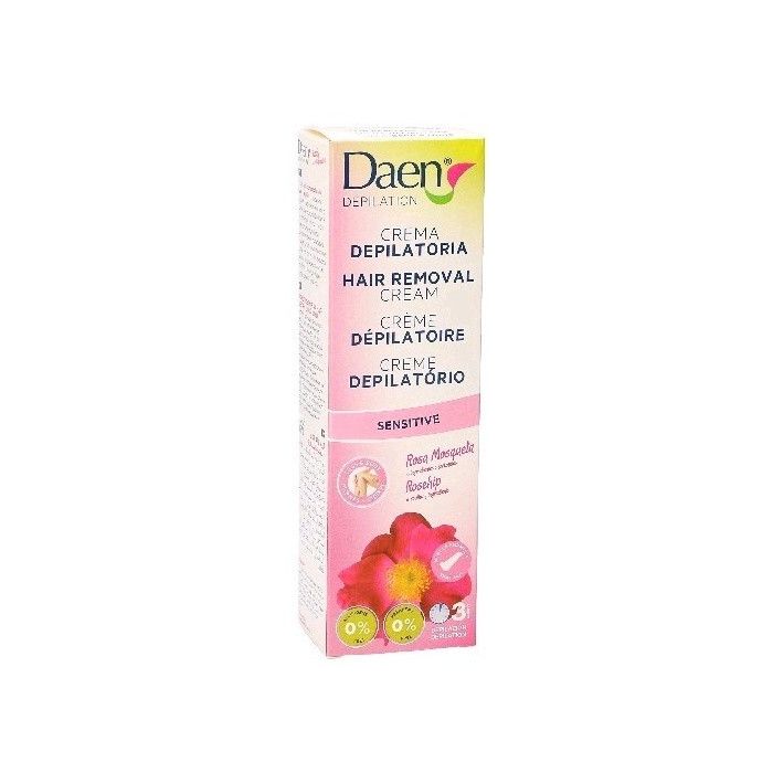 Crema depilatoria corpo sensibile alla rosa canina - Daen - 1