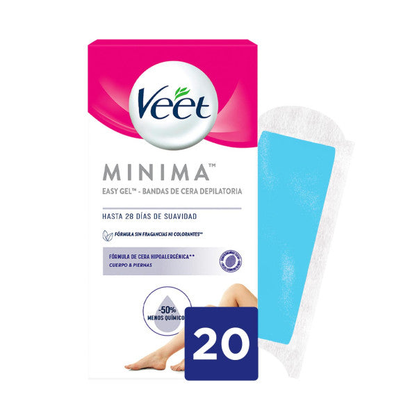 Strisce di Cera Fredda per Gambe e Corpo - Veet : 20 unidades - 1