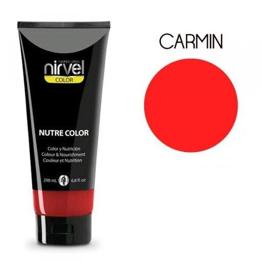 Maschera Colore Nutre Colore Nocciola 200 ml - Nirvel : Carmín - 1