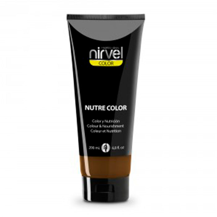 Maschera Colore Nutre Colore Nocciola 200 ml - Nirvel : Marrón - 1