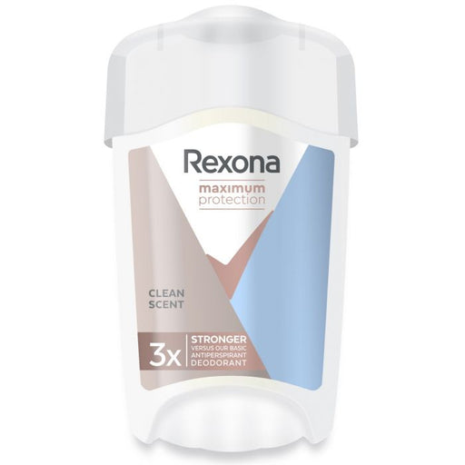 Crema Antitraspirante Clean Scent Protezione Massima - Rexona : 90ml - 1