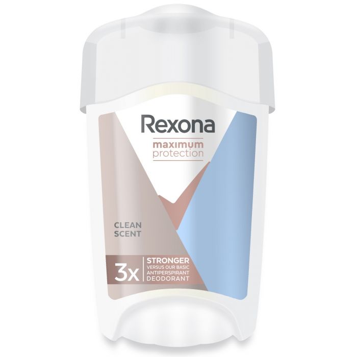 Crema Antitraspirante Clean Scent Protezione Massima - Rexona : 90ml - 1