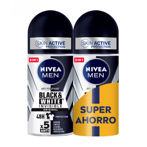 Men Black & White Invisible Originale Deodorante Doppio Risparmio: 2 X 50ml - Nivea - 1